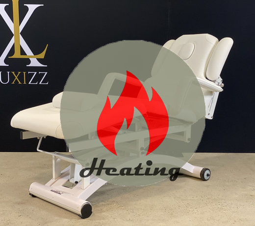 Massage table with heating