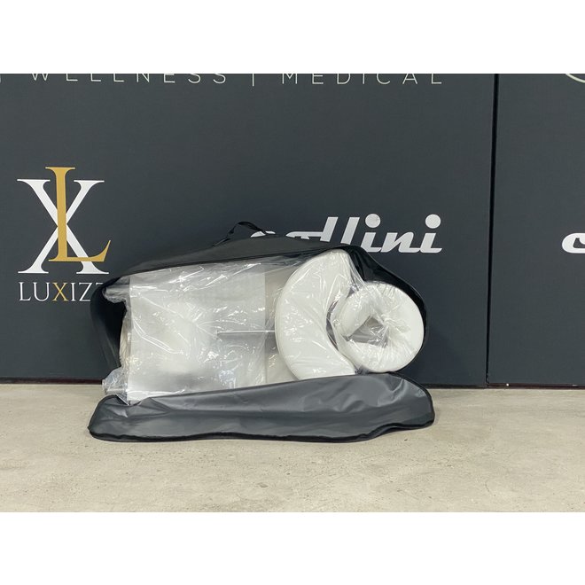 Zusammenklappbarer Massagestuhl Practychair Weiß