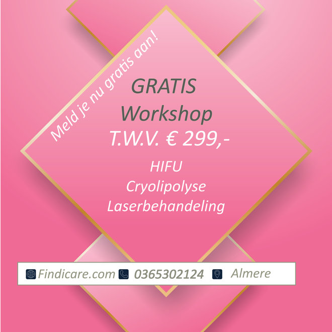 Free Workshop Hifu cryolipolysis and diode laser
