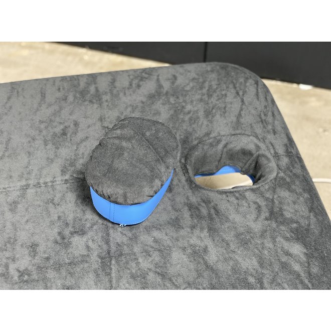 Terry cloth cover with cutout