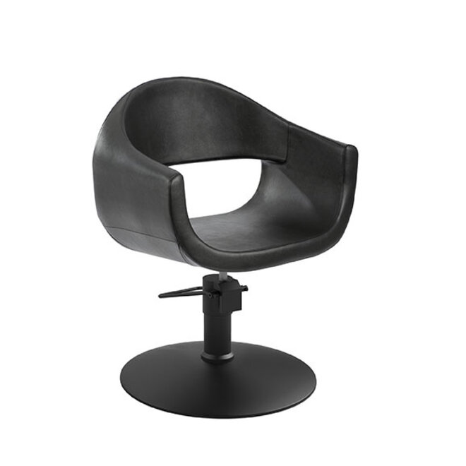 Hairdressing chair and styling chair MUDI GLAM BLACK