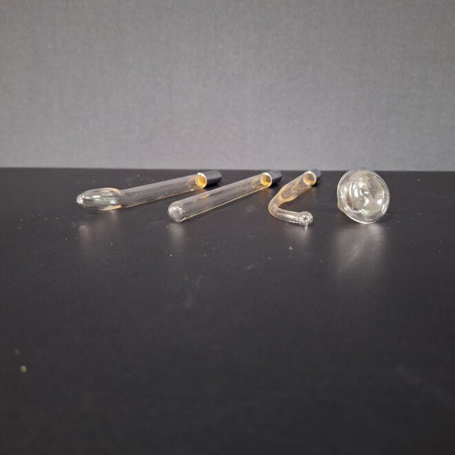 Glass electrode set for high frequency handpiece