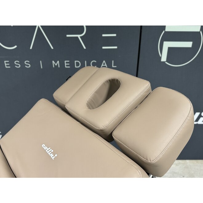 Wellnessbank Century Deluxe walnut + Onderstel in vol hoogglans zwart