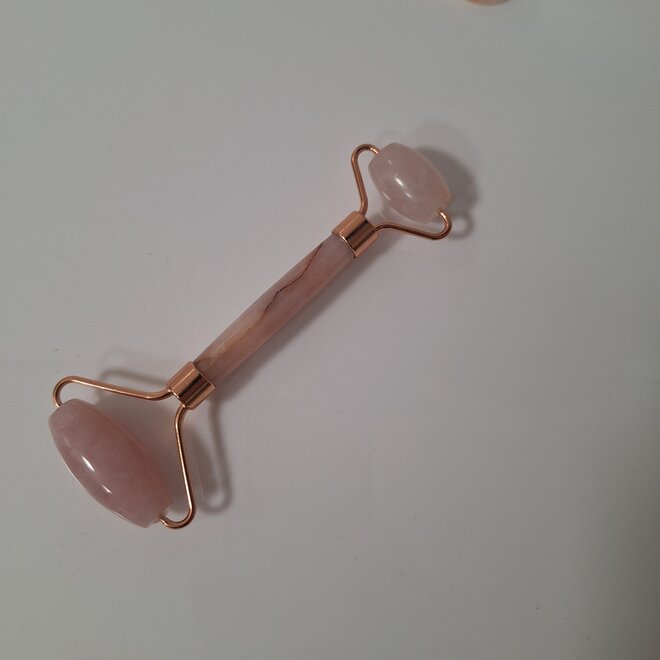 Rose Quartz Roller + Gua Sha - Anti Rimpels - Gezicht Massage