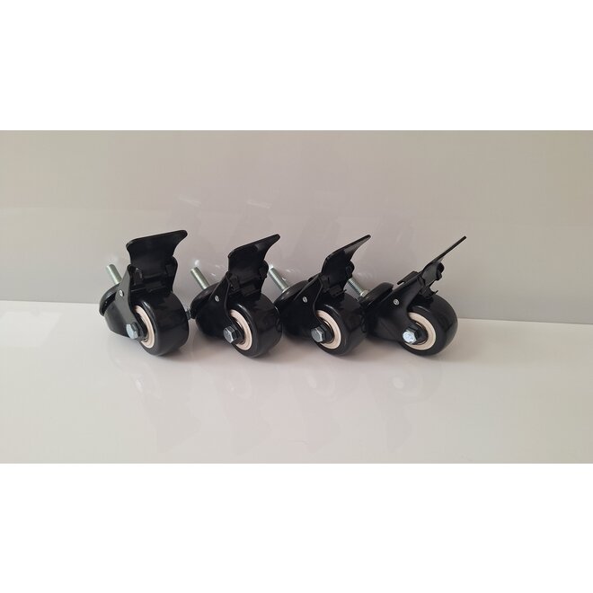 Set wielen behandelstoel á 4 stuks