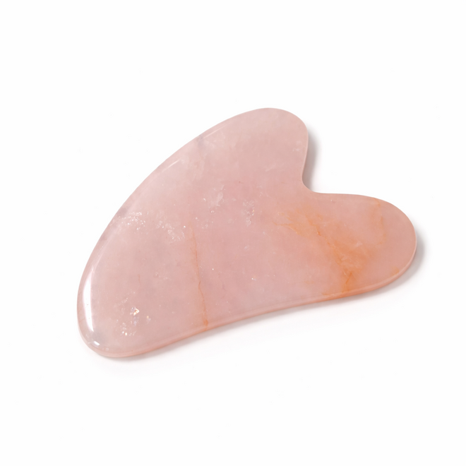 Rosenquarz-Jade-Roller + Gua Sha – Anti-Falten – Gesichtsmassage