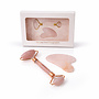 Rose Quartz Jade Roller + Gua Sha - Anti Wrinkles - Face Massage