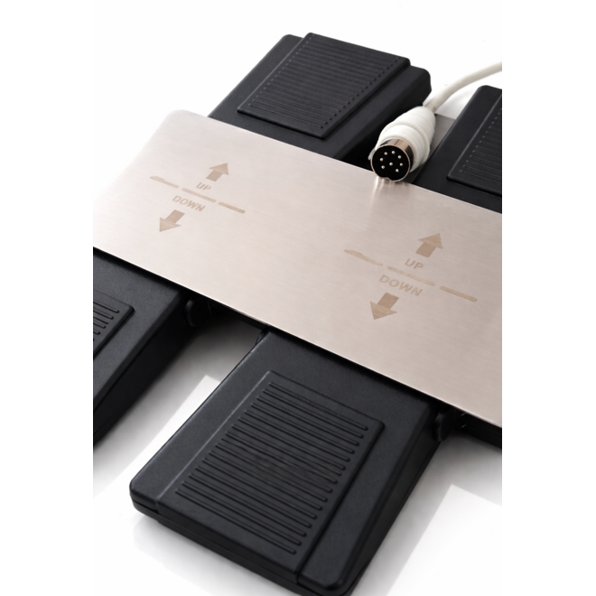 Fußschalter silber 3 Motoren 8 Pins