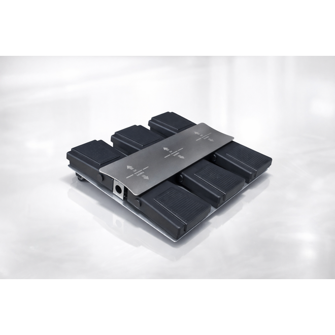 Fußschalter silber 3 Motoren 8 Pins