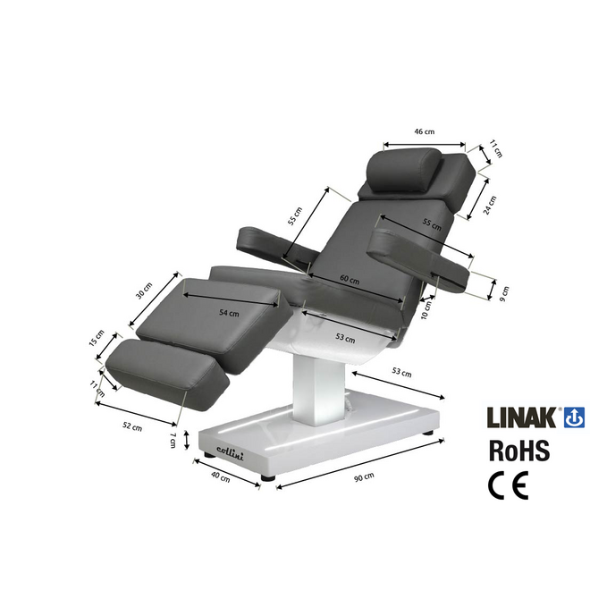 Collini Velora BS Bliss Black Elektrische Behandelstoel – Luxe, Ergonomische Behandelstoel met Meervoudige Verstelmogelijkheden voor Optimaal Comfort en Efficiëntie  - Copy