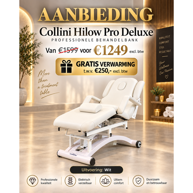 Hilow Pro Deluxe treatment table with heating
