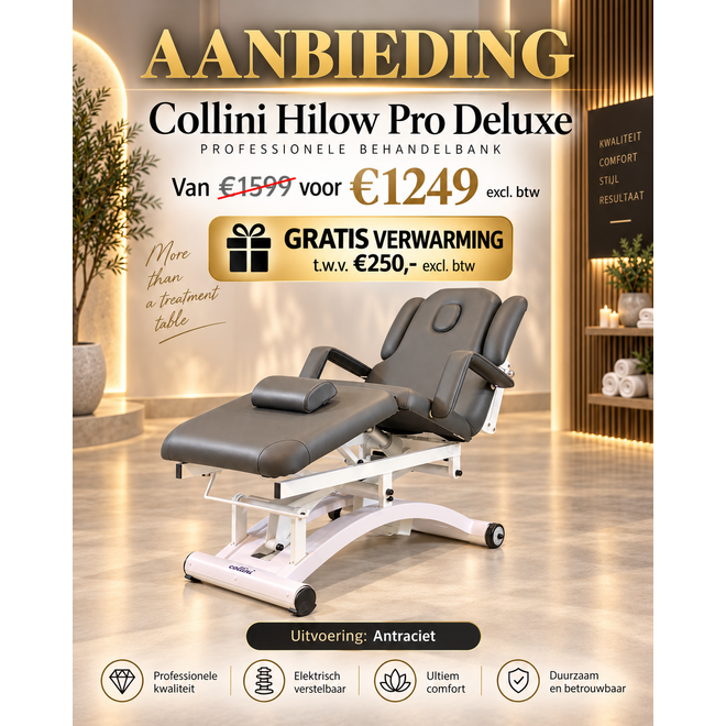 Hilow Pro Deluxe treatment table with heating