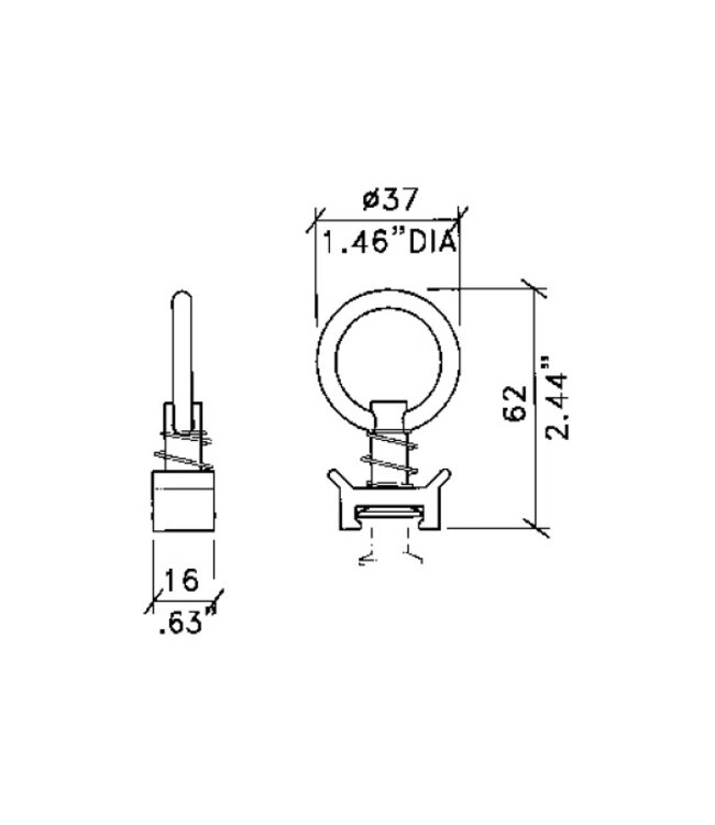 Showgear Single Point Flying Stud