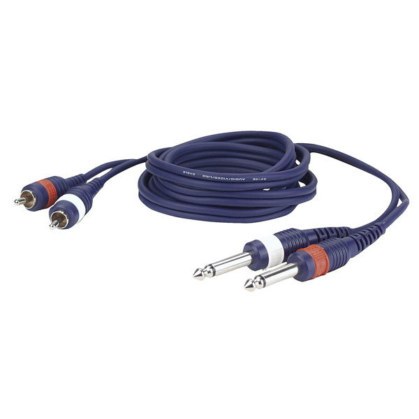 DAP FL23 - 2 RCA Male > 2 mono Jack 1,5 meter