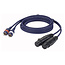 DAP DAP FL25 - 2 RCA Male > 2 XLR female 3P kabel 1,5 meter