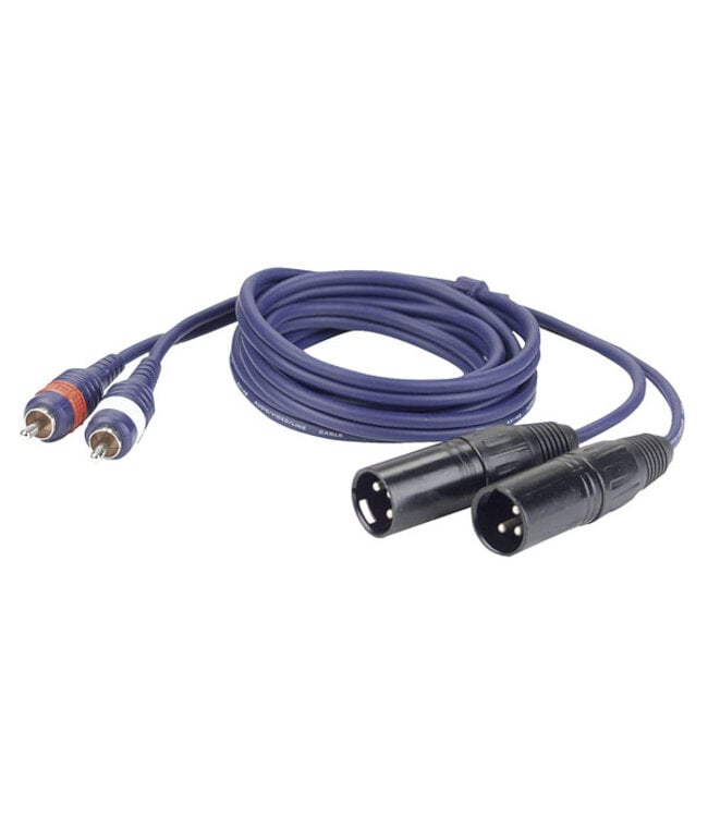 DAP DAP FL26 - 2x RCA male - XLR 3P male kabel 1,5 meter