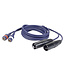 DAP FL26 - 2x RCA male - XLR 3P male kabel 1,5 meter