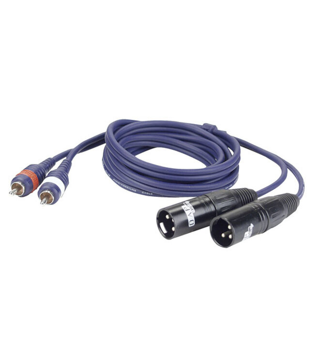 DAP DAP FL26 - 2x RCA male - XLR 3P male kabel 3meter