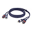 DAP DAP FL27 - 2 RCA Male > 2 RCA Female 1,5 meter