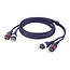 DAP DAP FL27 - 2 RCA Male > 2 RCA Female 0,75 meter