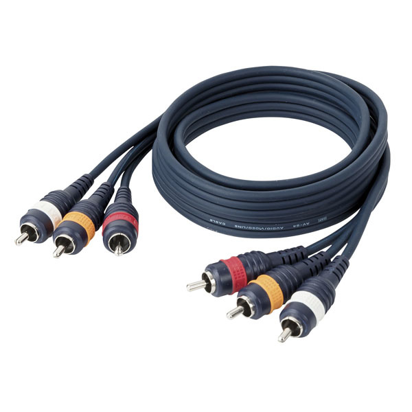DAP FL47 - 2x RCA + 1x Digital kabel 0,75 meter