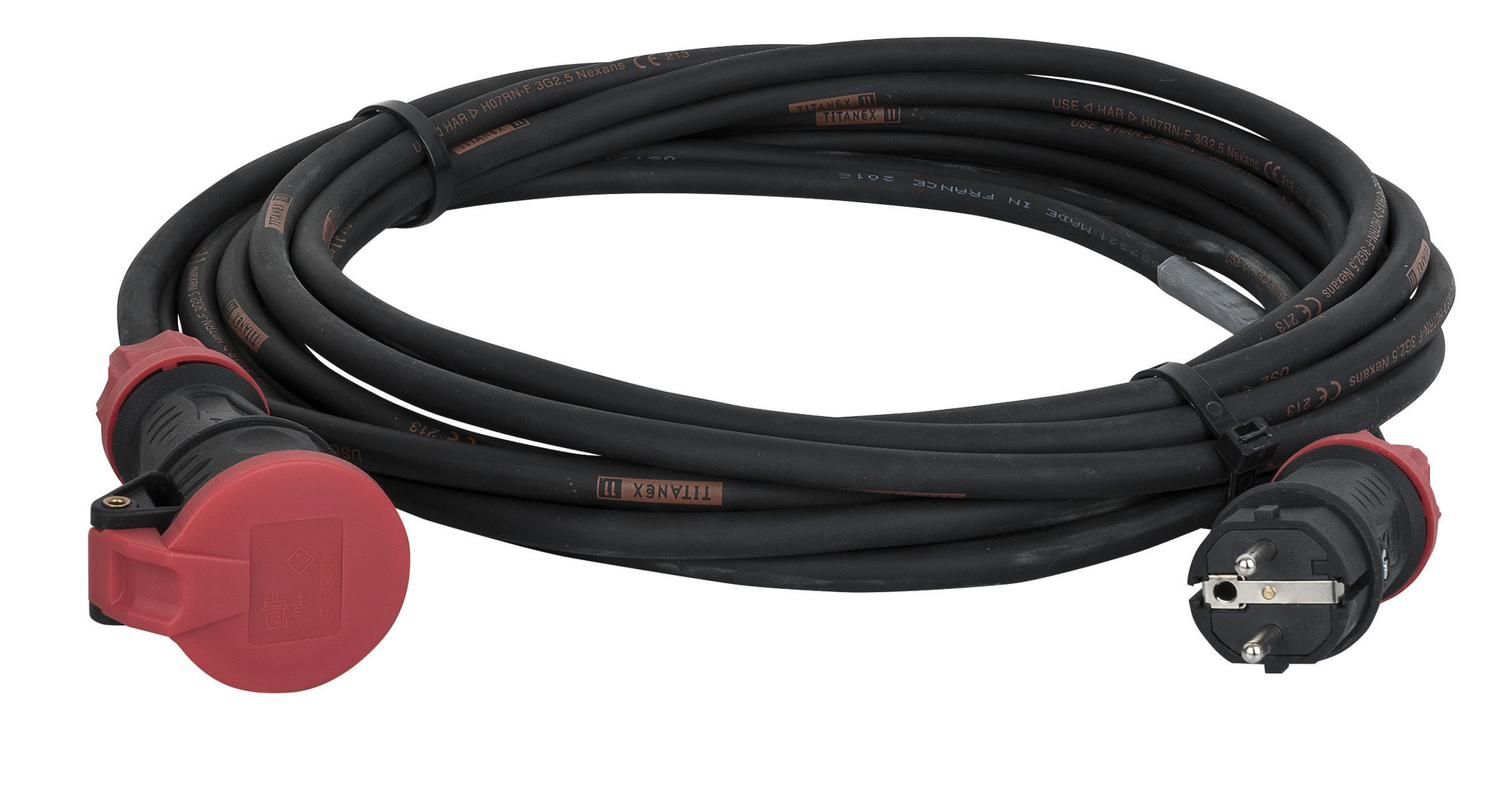 Showtec DAP verlengkabel Schuko/Schuko Titanex met PCE 25m