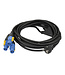 DAP Schuko to Neutrik Powercon splitter 3 way