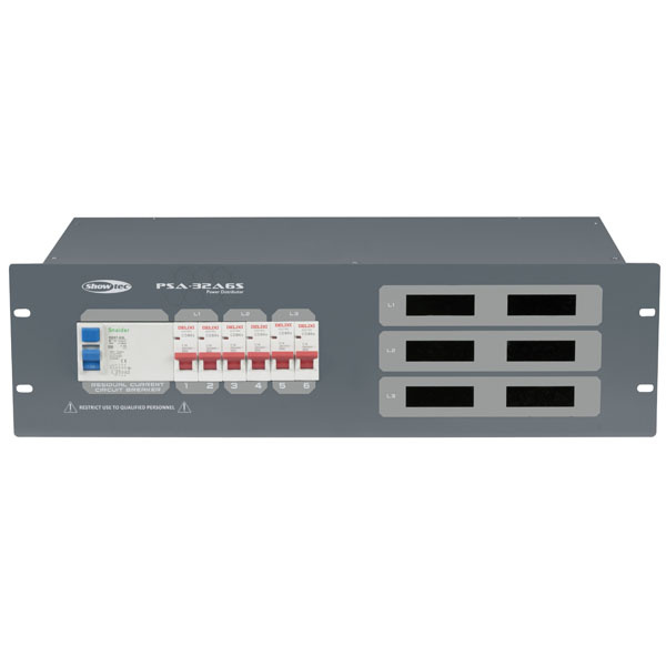 Showgear Showgear PSA-32A6S Powerdistribution 6x Schuko 32A