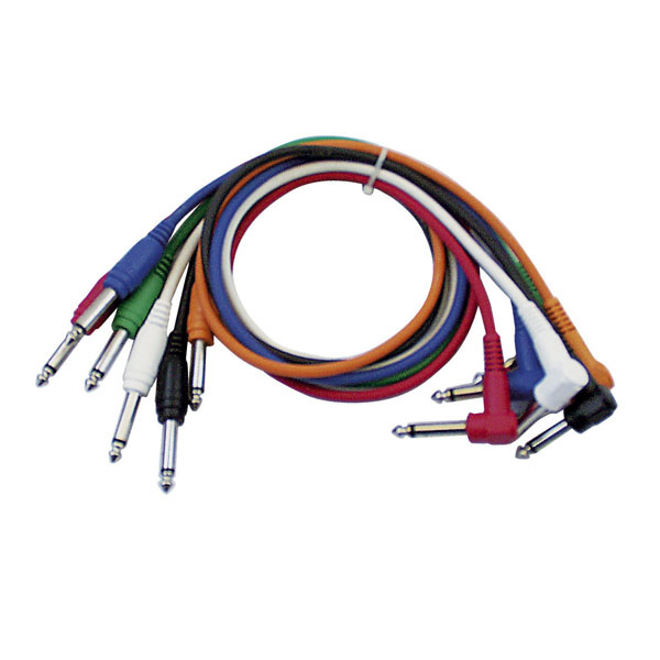 DAP DAP FL14 - 6 coloured unbal. patch straight > 90° 90 cm, zwart