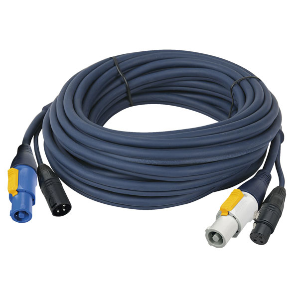 DAP DAP FP17 Hybride Kabel - powerCON & 3-pin XLR 1,5 meter