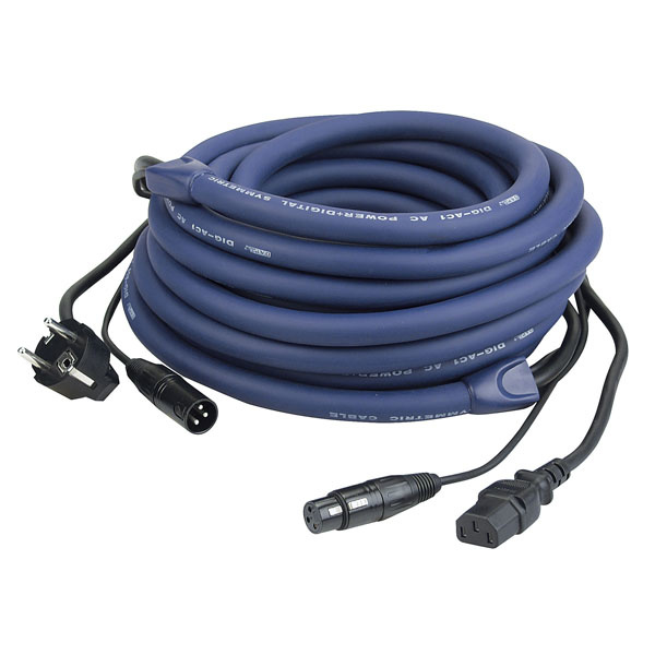 DAP DAP FP04 - Schuko/XLR M - IEC/XLR F 10 m DMX / Power