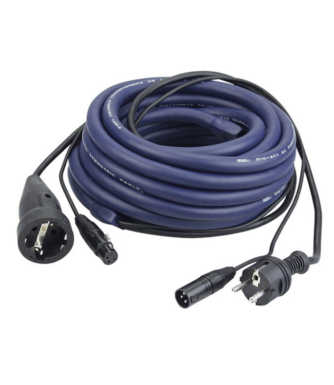 DAP FP05 - Schuko XLR Male - Schuko XLR Female 15 meter