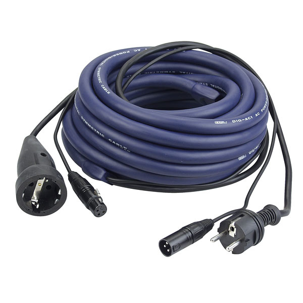 DAP DAP FP05 - Schuko XLR Male - Schuko XLR Female 20 meter