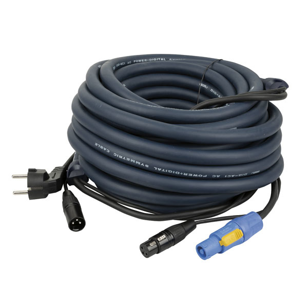 DAP DAP FP06 - Schuko XLR male - Powercon XLR Female 10 meter