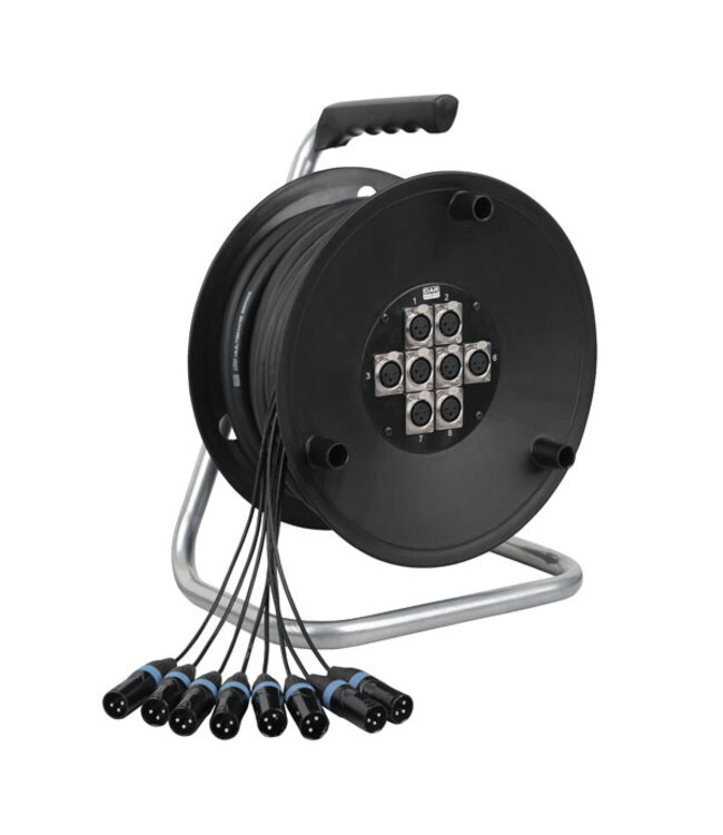 DAP Python 8 Stagewheel 8x XLR, 16 meter
