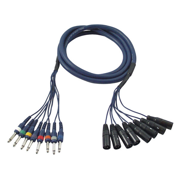 DAP DAP FL62 - 8 XLR male 3P > 8 Jack mono 3 meter