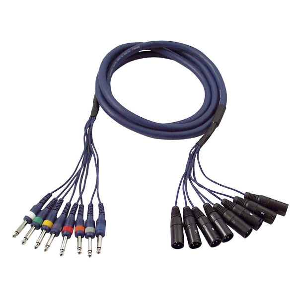 DAP DAP FL62 - 8 XLR male 3P > 8 Jack mono 6 meter