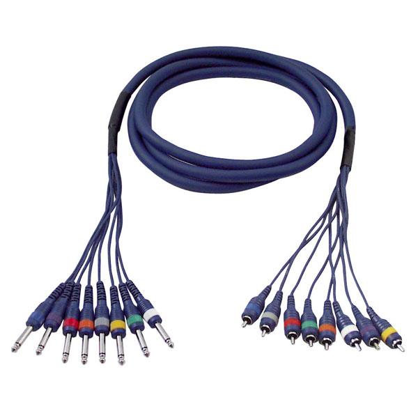 DAP DAP FL64 - 8 Jack mono > 8 RCA/M 6 m