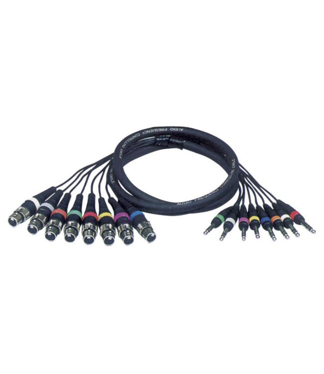 DAP DAP FL67 -  8 XLR female 3 P > 8 Jack stereo 3 meter