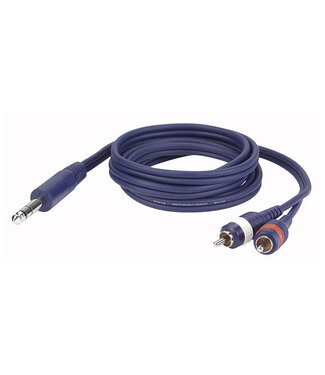 DAP DAP FL35 - Stereo Jack  > 2 RCA Male L/R 1,5 m