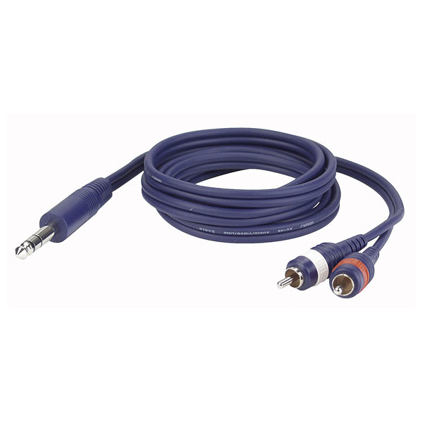 DAP FL35 - Stereo Jack > 2 RCA Male L/R 3 m