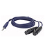 DAP FL37 aux kabel - 2x XLR female -> jack stereo 1,5 meter