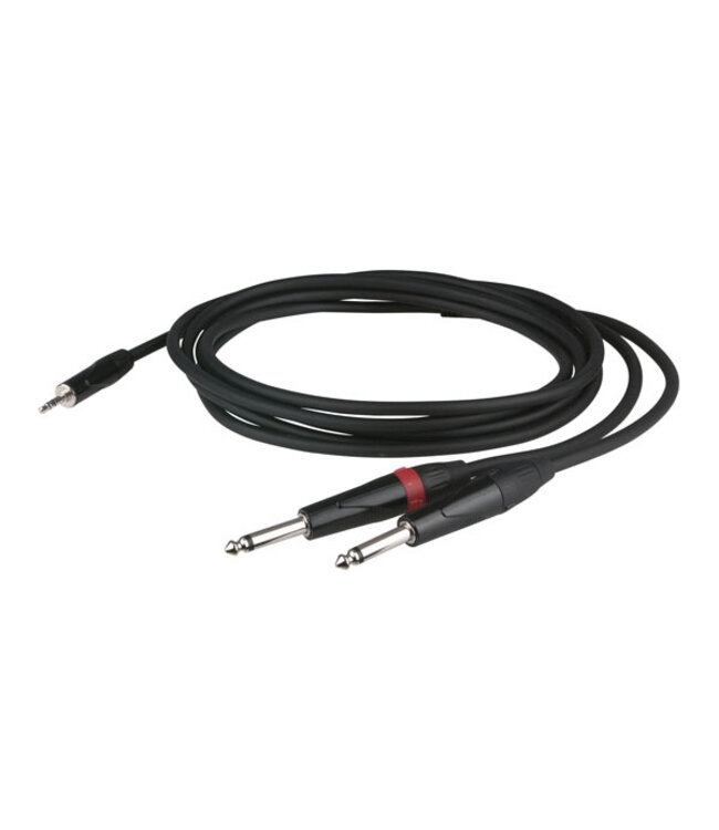 DAP DAP FLX31 - stereo mini Jack > 2 mono Jack L/R 1,5 m met verzonken jack