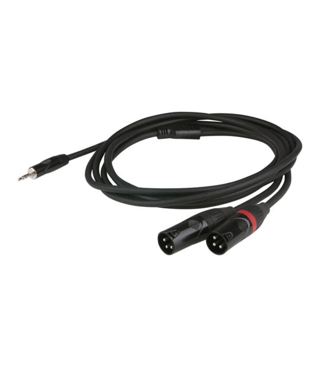 DAP DAP FLX46 - stereo mini Jack > 2 XLR male 3pins 1,5 meter