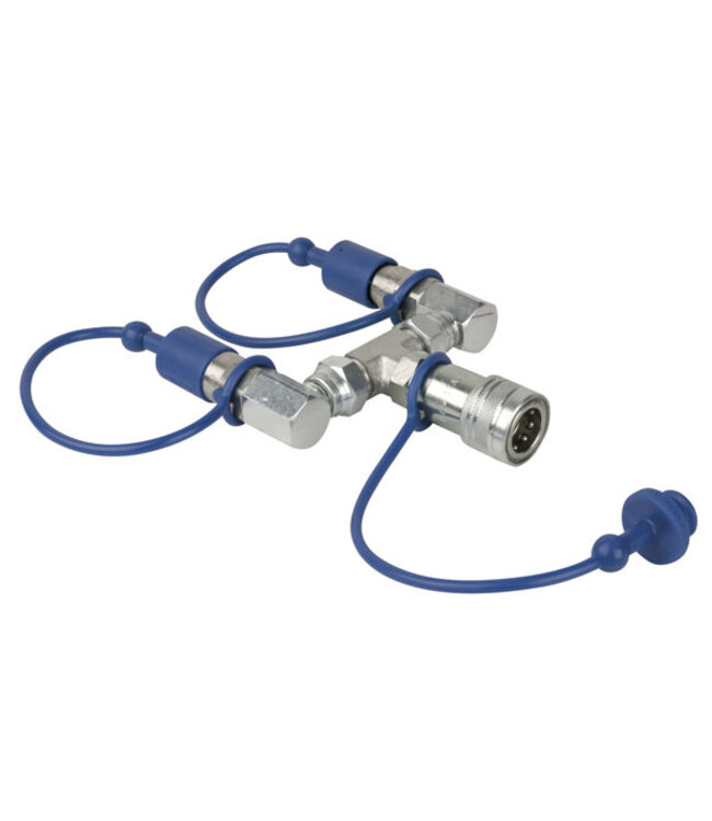 Showtec CO2 3/8 Q-Lock 2-way combiner