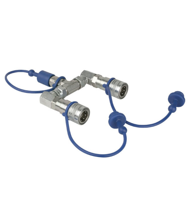 Showtec CO2 3/8 Q-Lock 2-way splitter