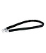 Showgear Showgear Velvet Rope Silver Hook Zwart