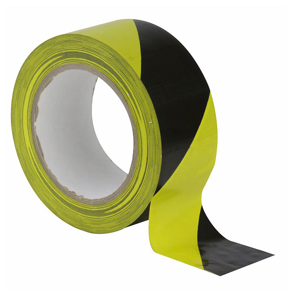 Showtec Showtec Floor-Marking tape 50 mm Zwart/geel