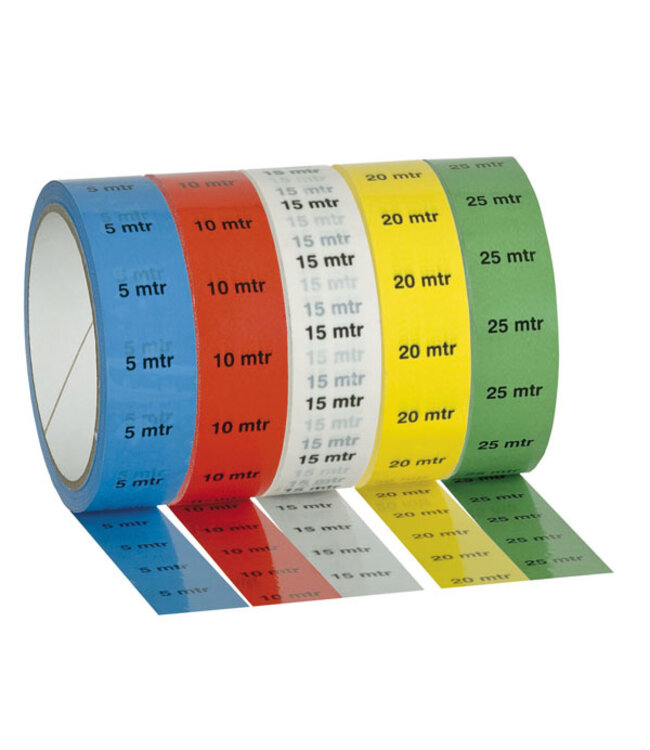 Showgear Markertape 25 mm/33 m indicator, blauw