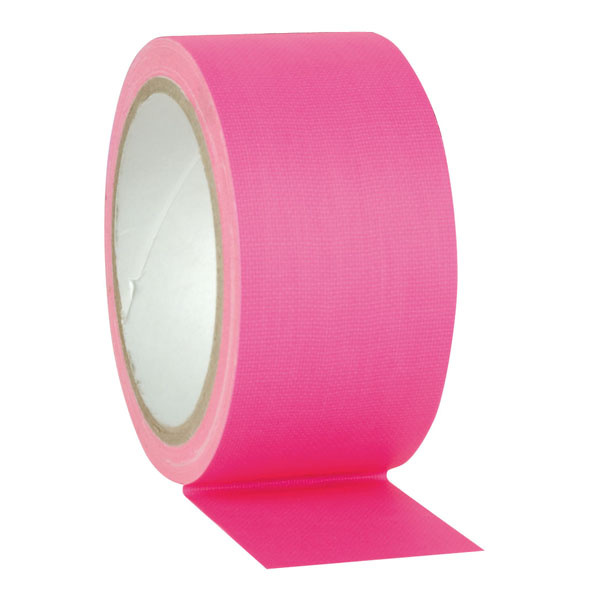 Showtec Showtec Gaffa tape Neon Roze, 50mm / 25m